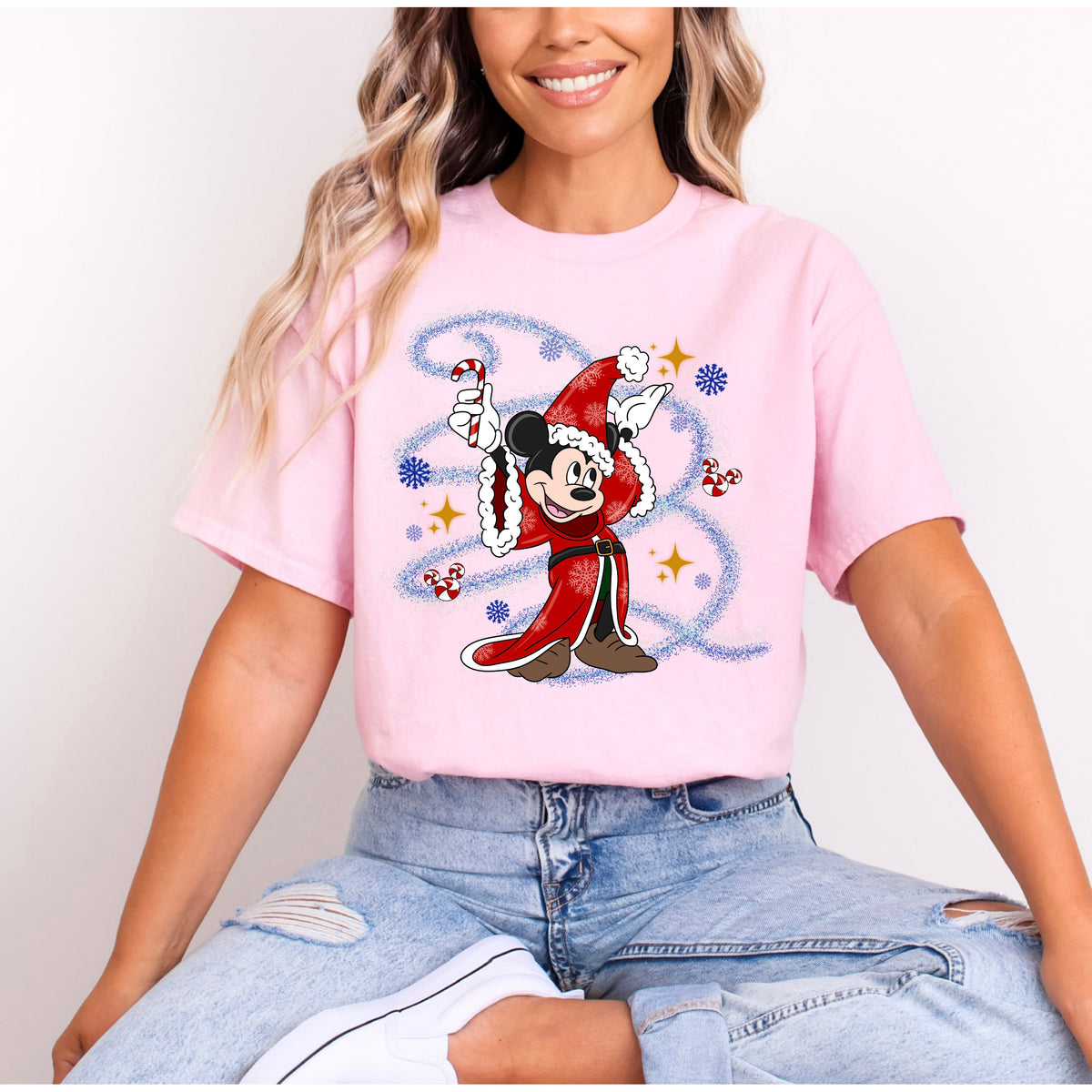 SORCERER MICKEY CHRISTMAS T.SHIRT Design No. 7