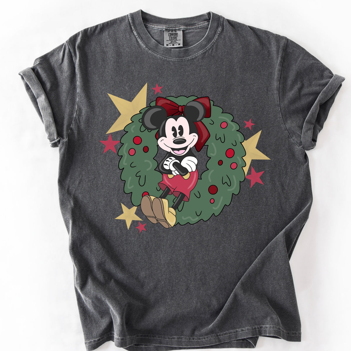 MICKEY CHRISTMAS WREATH T.SHIRT