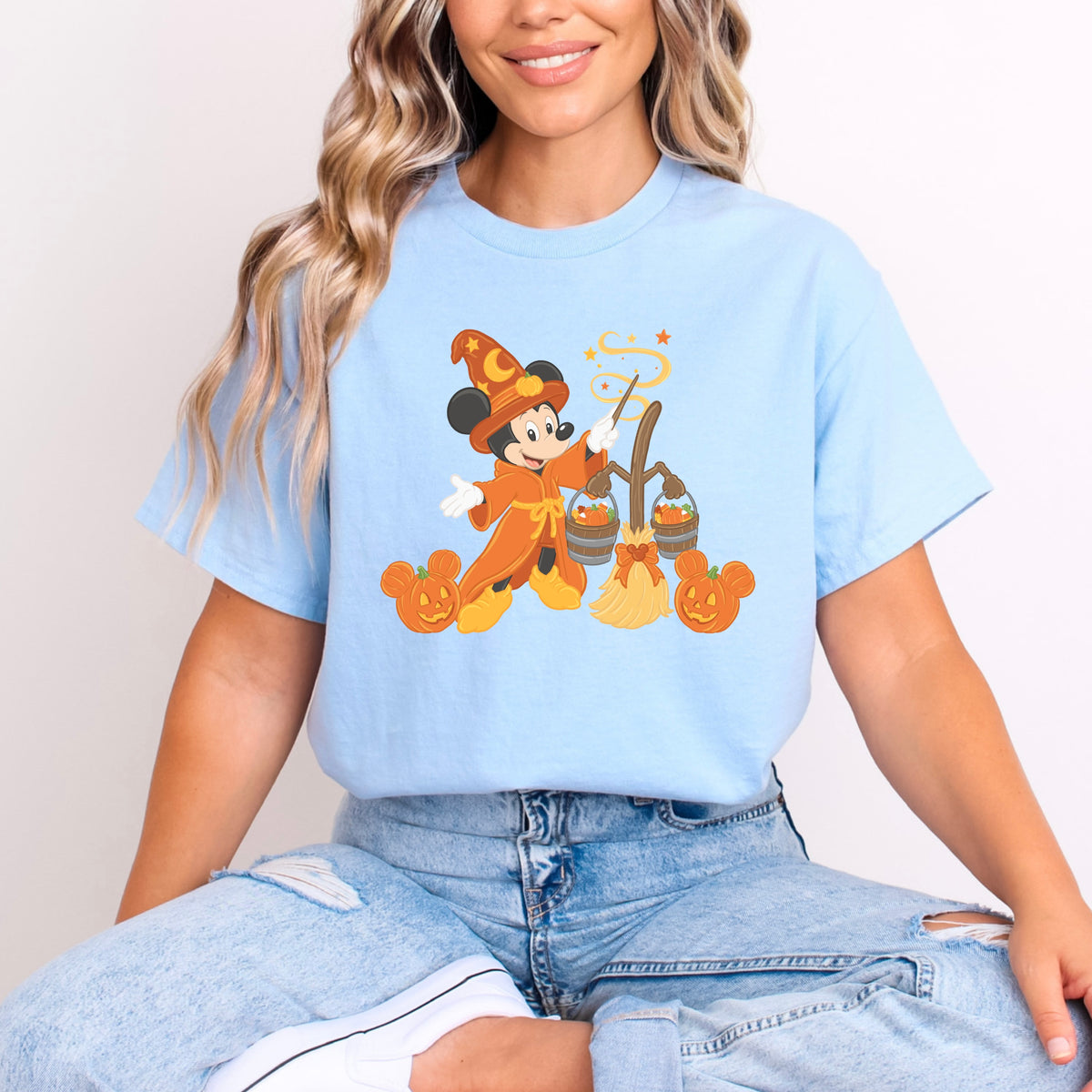 HALLOWEEN SORCERER MICKEY T.SHIRT Design No. 39