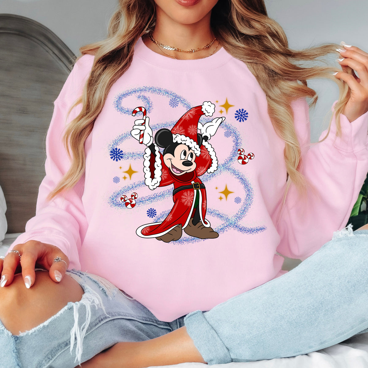 SORCERER MICKEY CHRISTMAS SWEATSHIRT