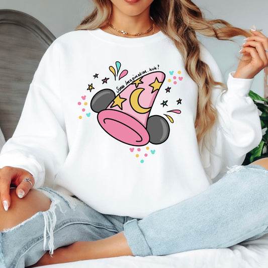 PINK SORCERER MICKEY FANTASMIC SWEATSHIRT