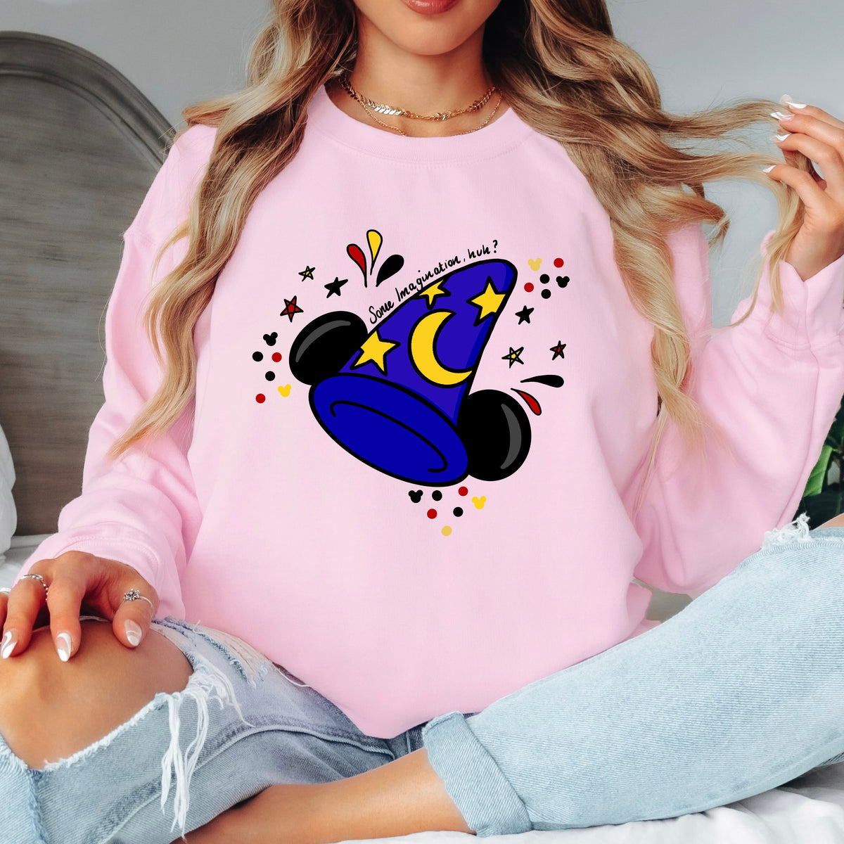 BLUE SORCERER MICKEY FANTASMIC SWEATSHIRT