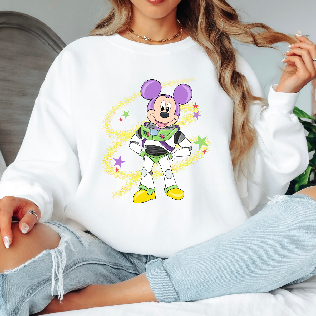 BUZZ TOY STORY MICKEY CROSSOVER SWEATSHIRT