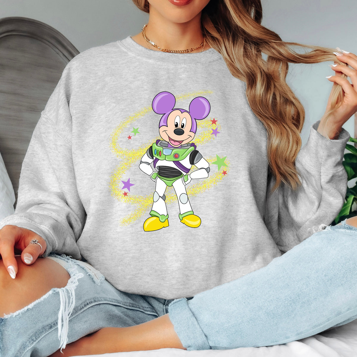 BUZZ TOY STORY MICKEY CROSSOVER SWEATSHIRT