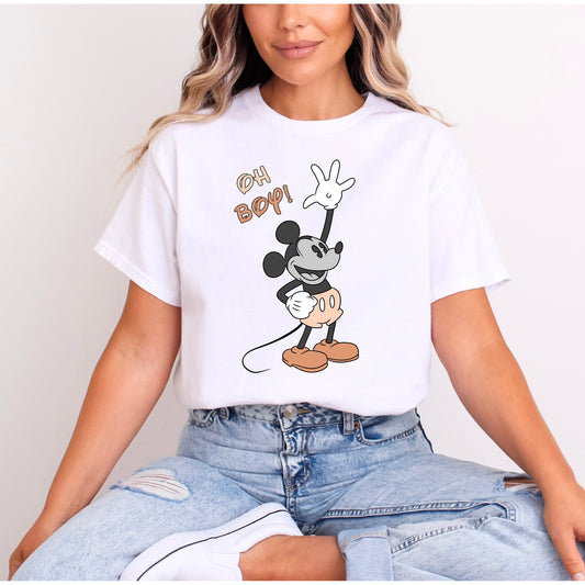 MICKEY OH BOY NUDE PRINT T.SHIRT Design No. 38