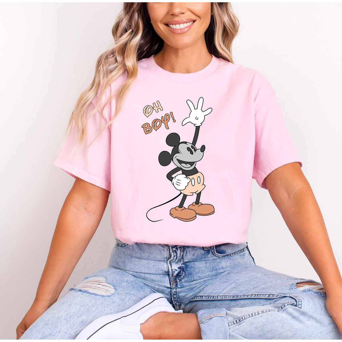 MICKEY OH BOY NUDE PRINT T.SHIRT Design No. 38