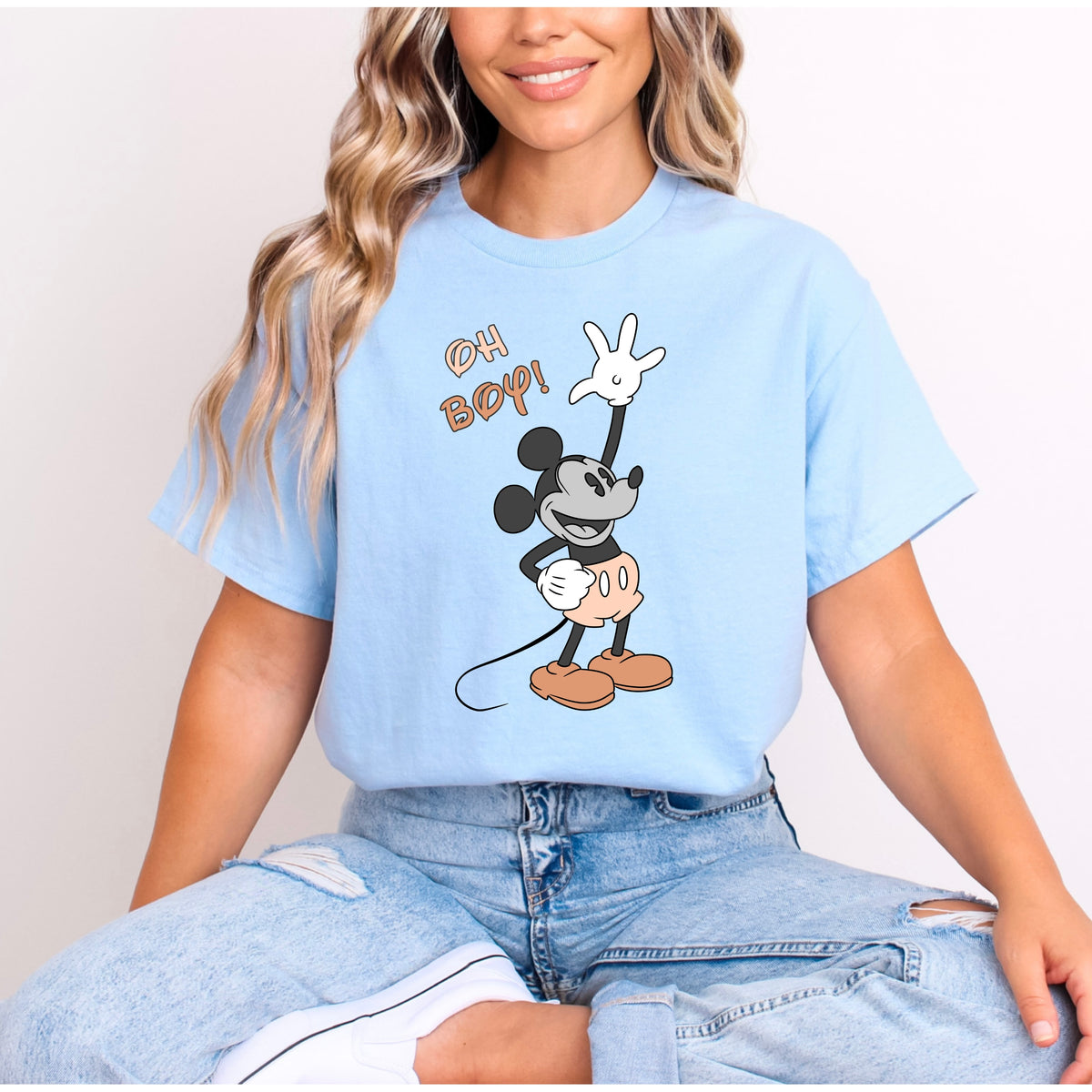 MICKEY OH BOY NUDE PRINT T.SHIRT Design No. 38