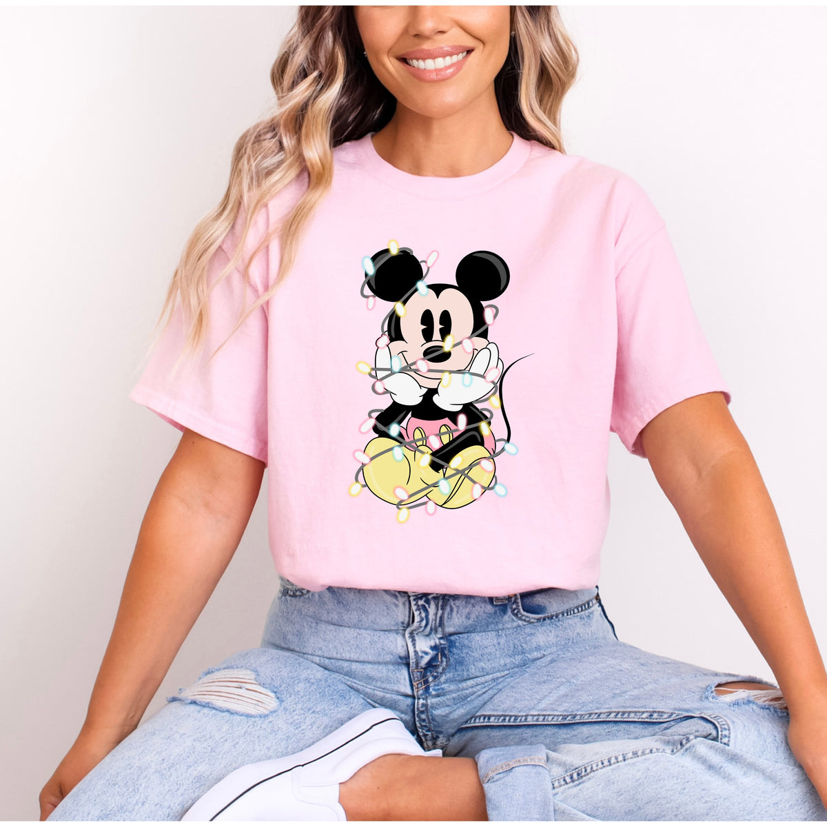 MICKEY CHRISTMAS LIGHTS T.SHIRT Design No. 19