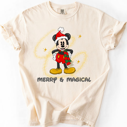 MERRY AND MAGICAL MICKEY CHRISTMAS T.SHIRT
