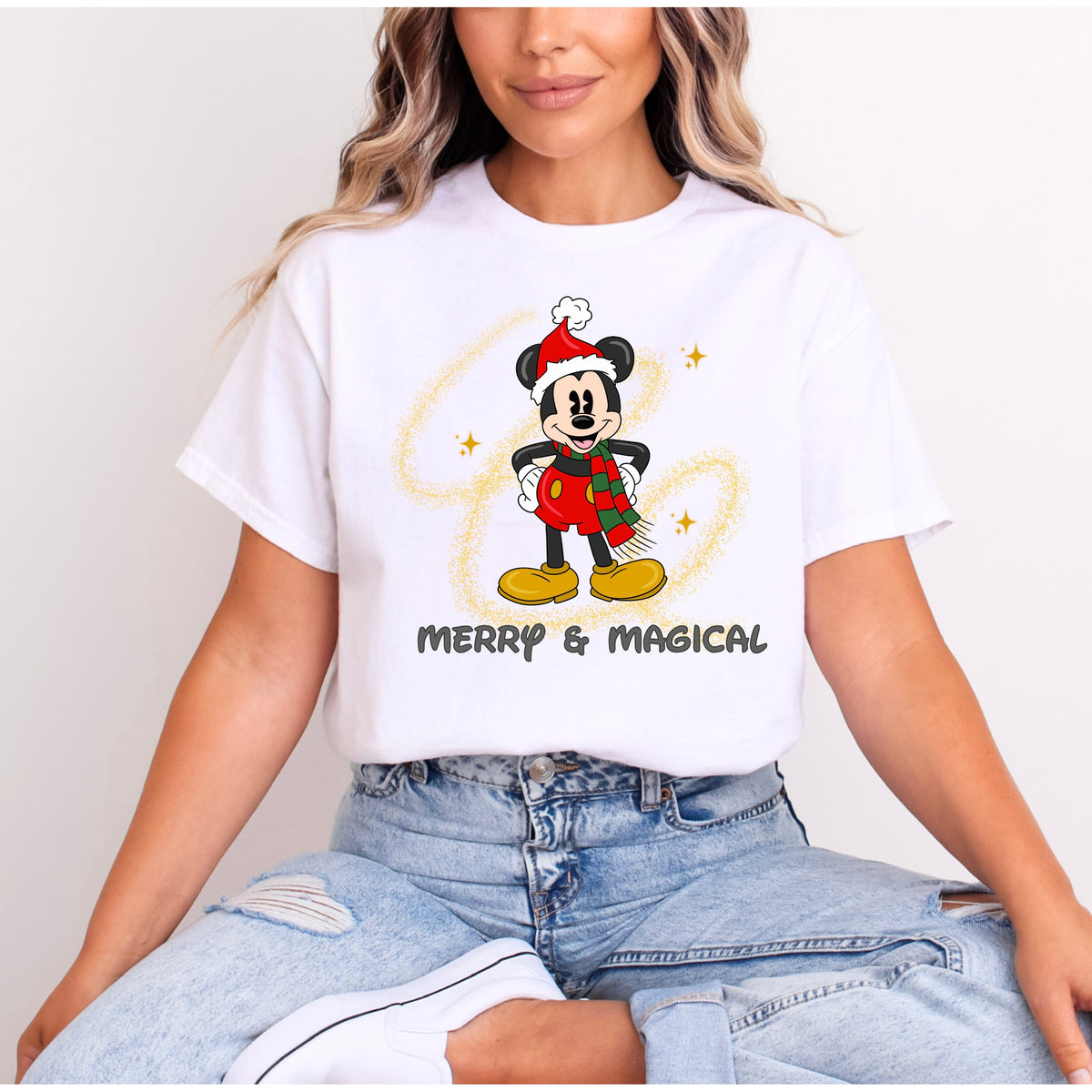 MERRY AND MAGICAL MICKEY CHRISTMAS T.SHIRT Design No. 36