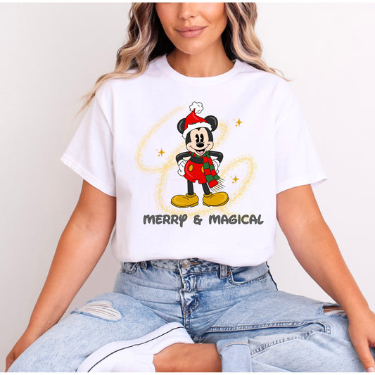 MERRY AND MAGICAL MICKEY CHRISTMAS T.SHIRT Design No. 36