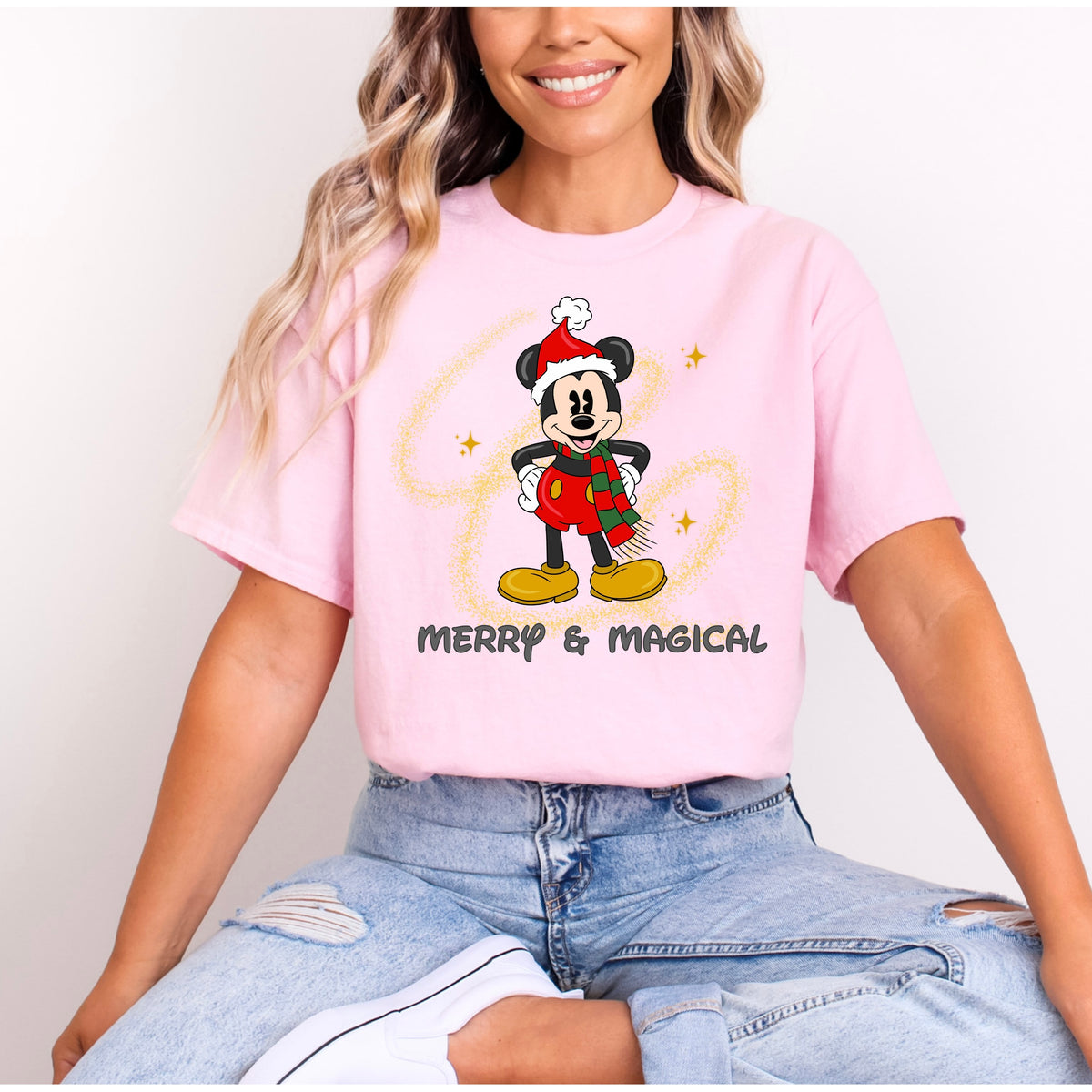 MERRY AND MAGICAL MICKEY CHRISTMAS T.SHIRT Design No. 36