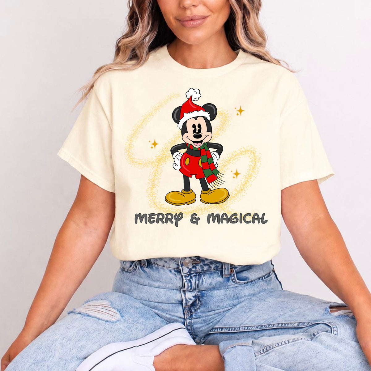 MERRY AND MAGICAL MICKEY CHRISTMAS T.SHIRT Design No. 36