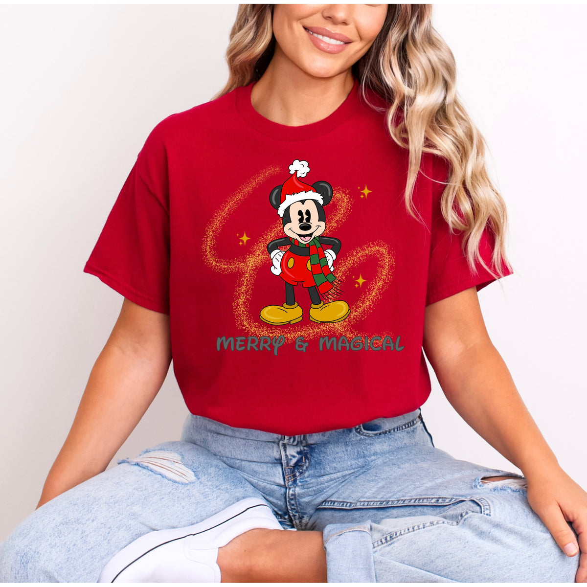 MERRY AND MAGICAL MICKEY CHRISTMAS T.SHIRT Design No. 36