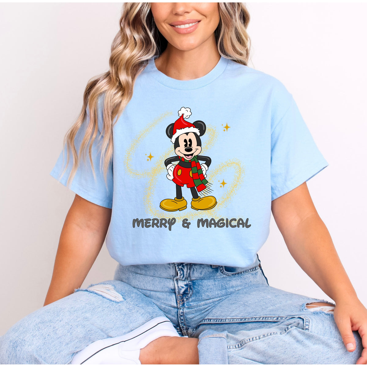 MERRY AND MAGICAL MICKEY CHRISTMAS T.SHIRT Design No. 36
