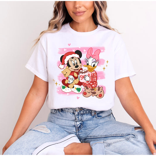 MINNIE & DAISY FESTIVE BESTIES CHRISTMAS T.SHIRT