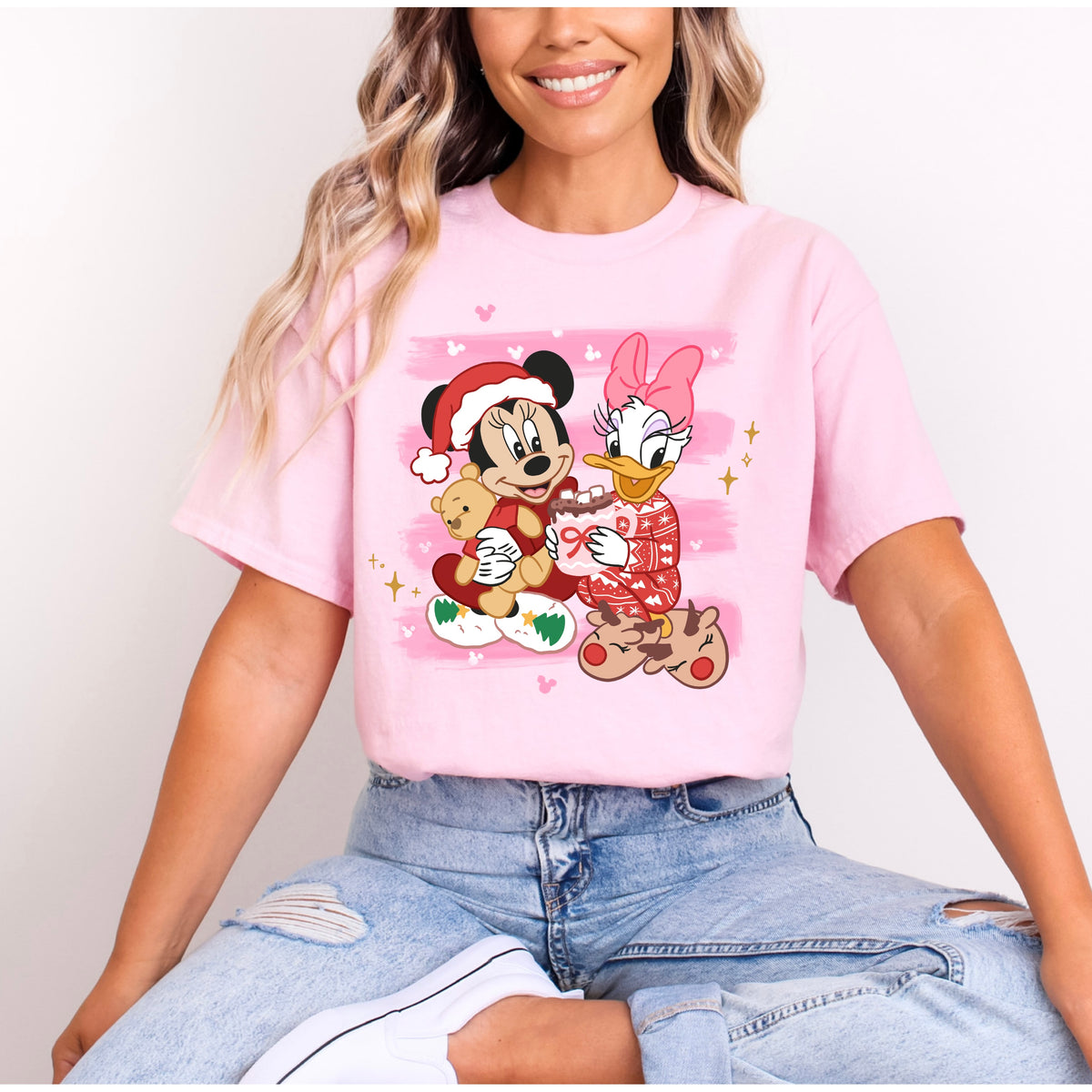 MINNIE & DAISY FESTIVE BESTIES CHRISTMAS T.SHIRT