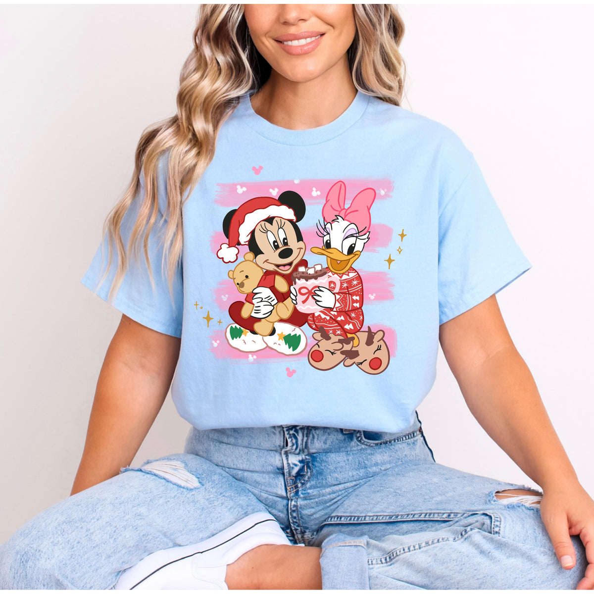 MINNIE & DAISY FESTIVE BESTIES CHRISTMAS T.SHIRT