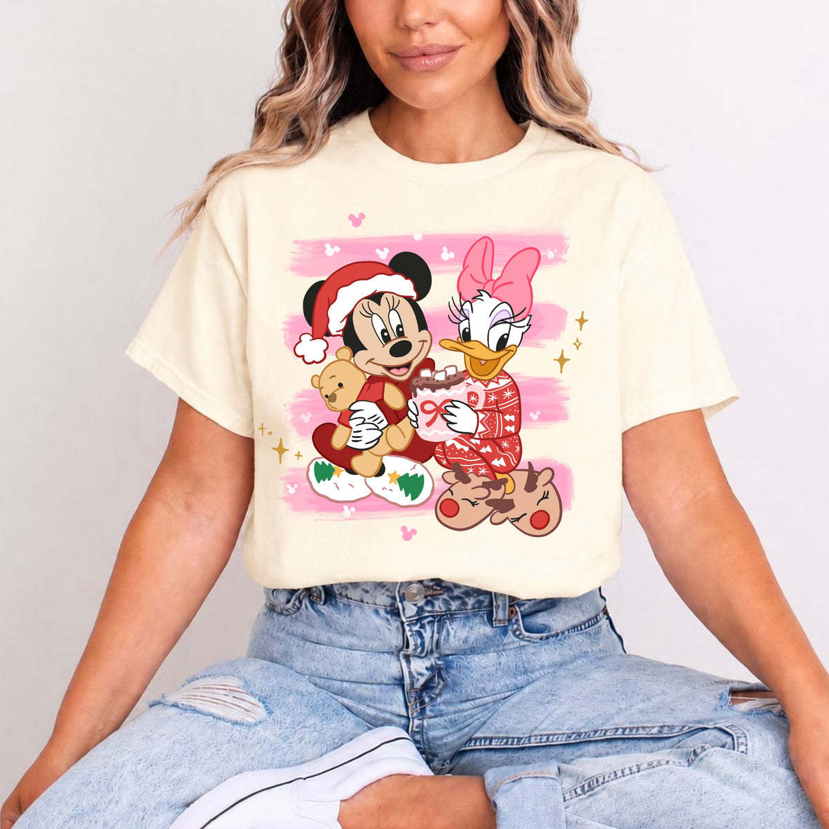 MINNIE & DAISY FESTIVE BESTIES CHRISTMAS T.SHIRT