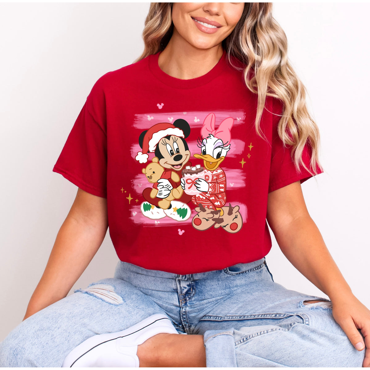 MINNIE & DAISY FESTIVE BESTIES CHRISTMAS T.SHIRT